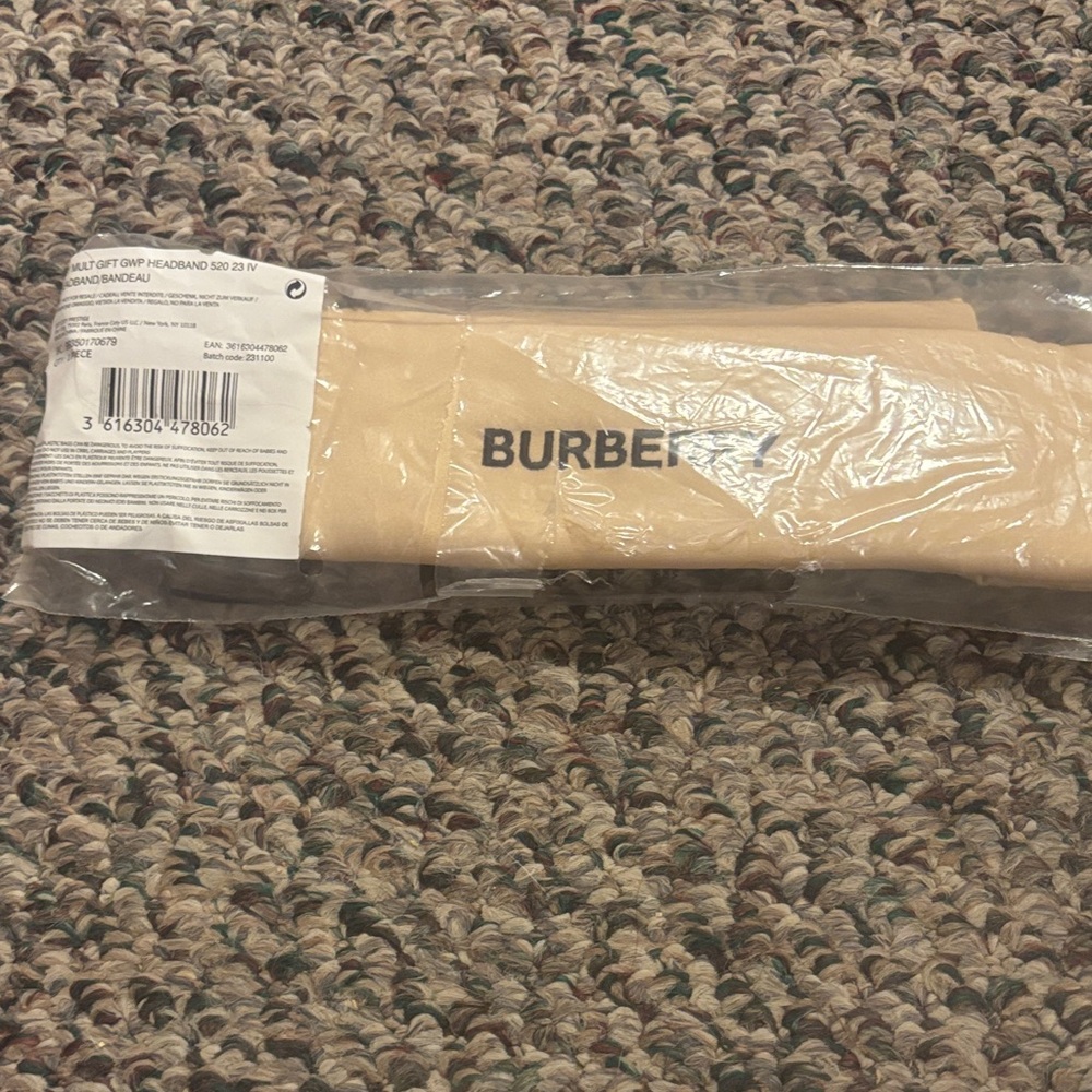 Burberry Tan Hair Accessory